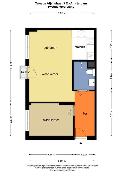 Tweede Atjehstraat 3 E, Amsterdam plattegrond-22