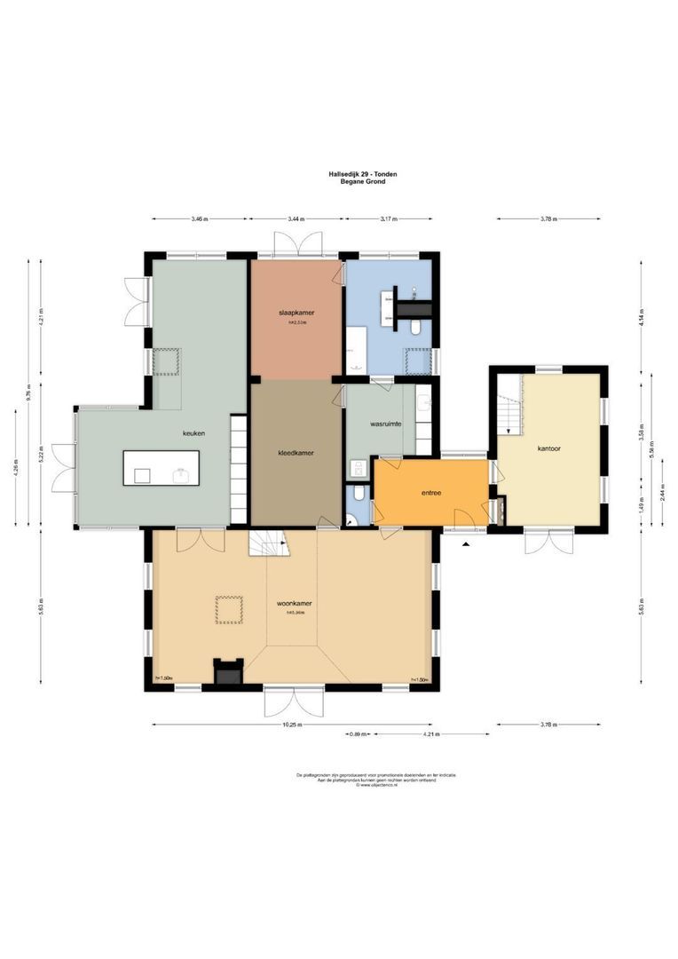 Hallsedijk 29, Tonden plattegrond-0