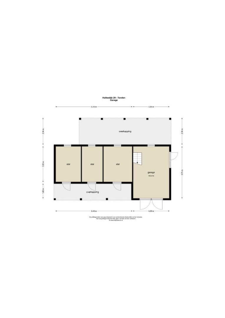Hallsedijk 29, Tonden plattegrond-3