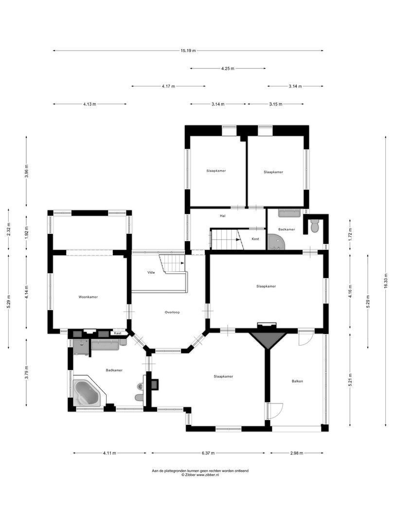 Vrieseweg 90, Dordrecht plattegrond-1