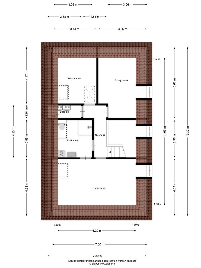 Polderdijk 18 D, Maasdam plattegrond-2