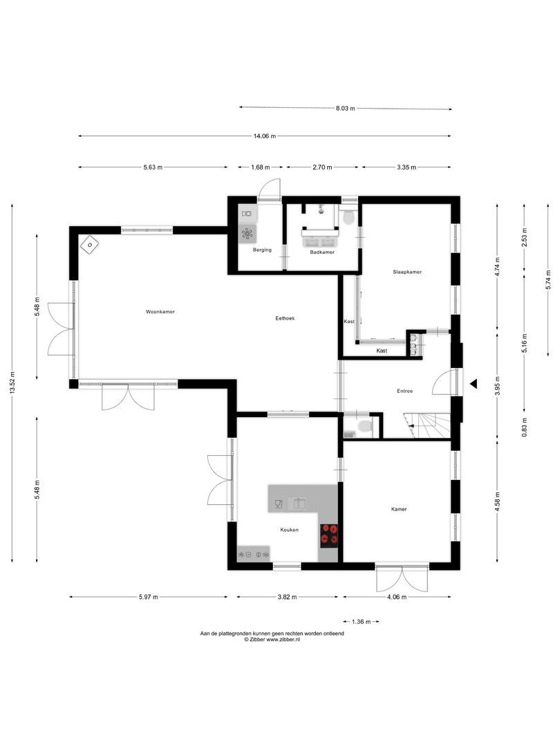 Polderdijk 18 D, Maasdam plattegrond-1