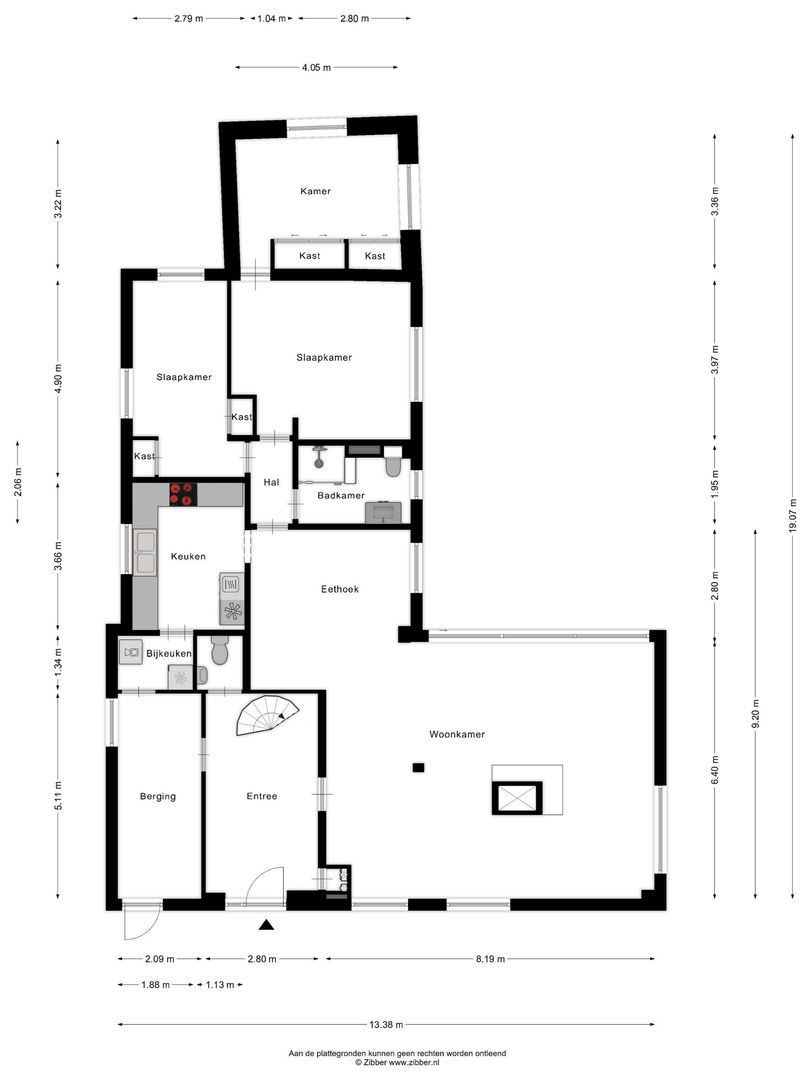 Wassenaar van Obdampark 22, Hendrik-Ido-Ambacht plattegrond-1