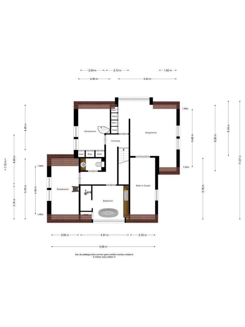 Zuidwende 2 F, Hendrik-Ido-Ambacht plattegrond-2