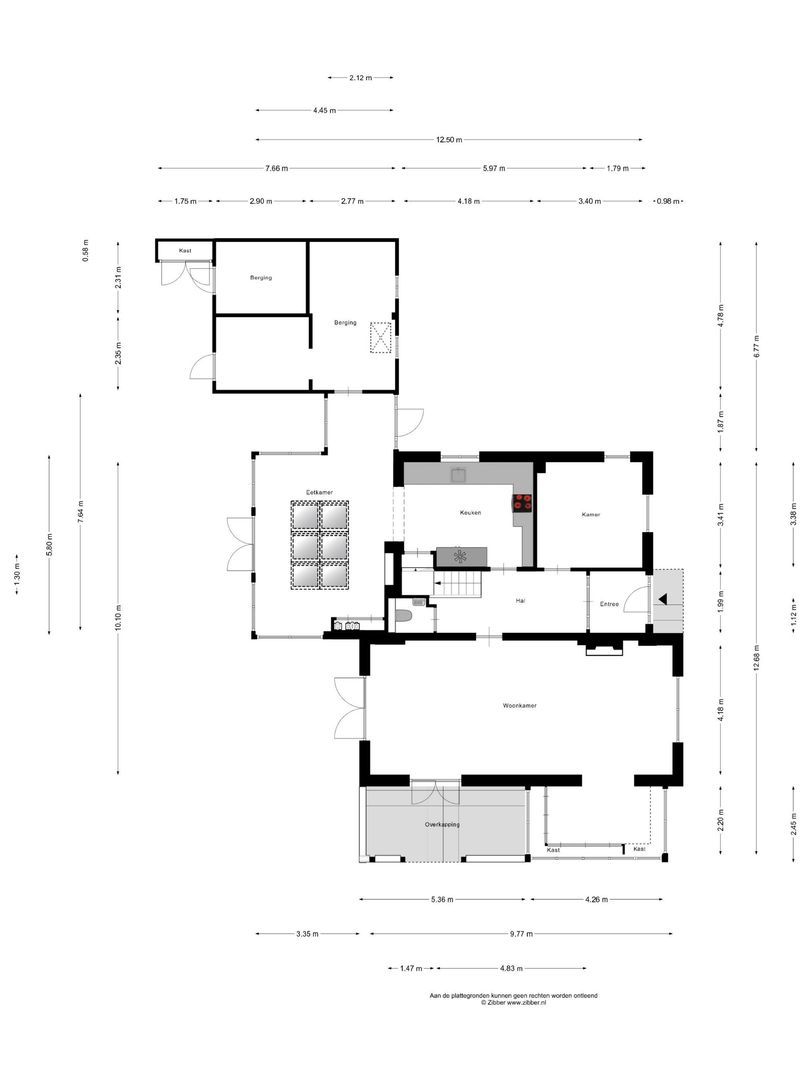 Burgemeester de Bruïnelaan 1 E, Zwijndrecht plattegrond-0