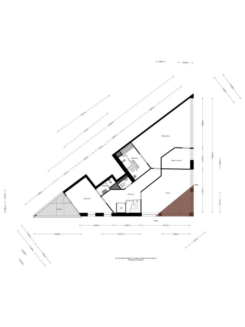 Eemsteintoren 41, Zwijndrecht plattegrond-1