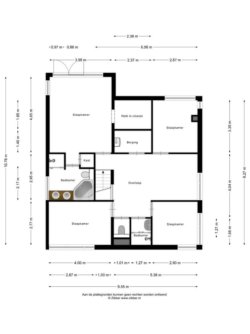 Keerweer 9, Hendrik-Ido-Ambacht plattegrond-2