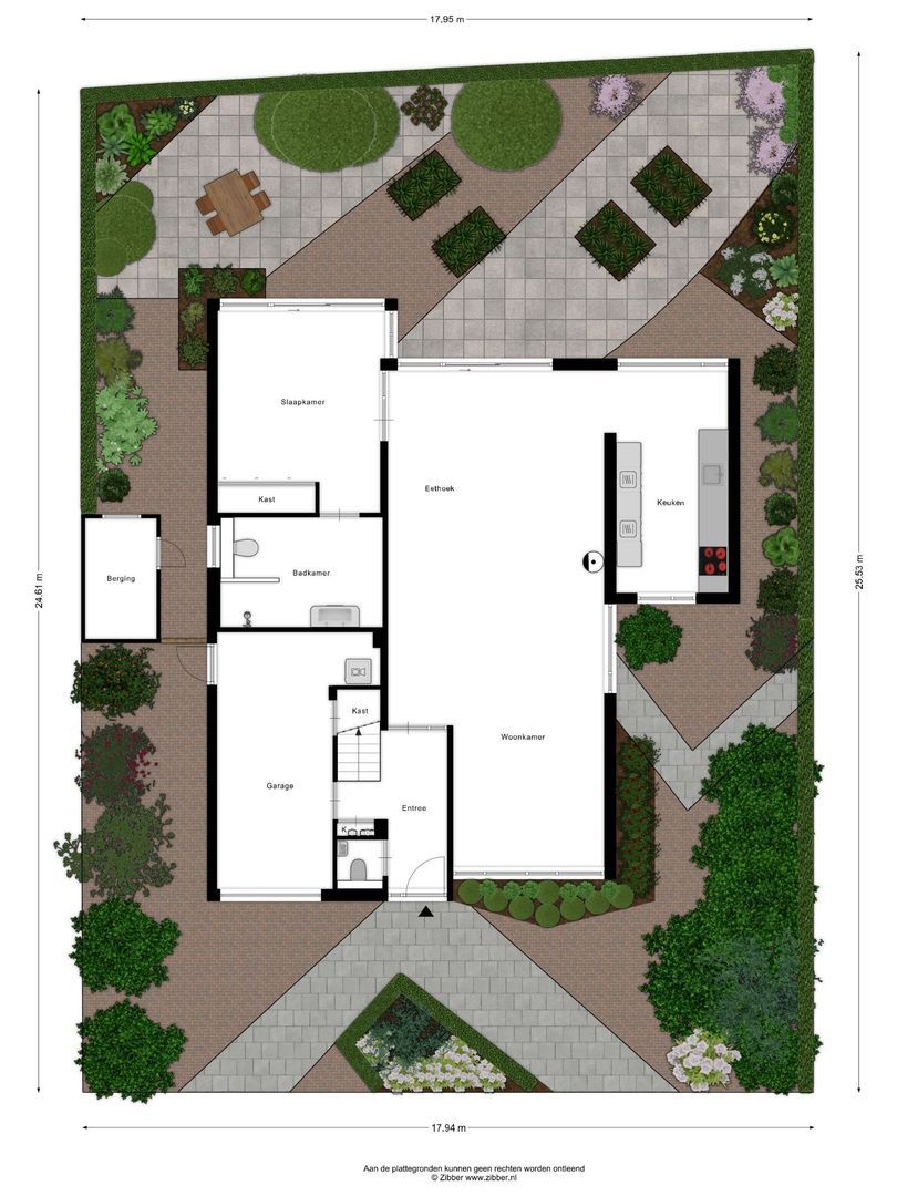 Keerweer 9, Hendrik-Ido-Ambacht plattegrond-0
