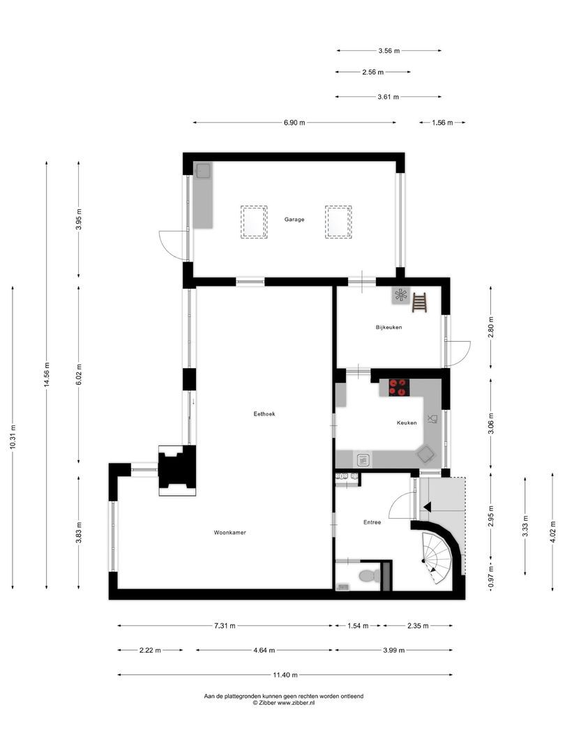 Volkerak 16, Zwijndrecht plattegrond-0