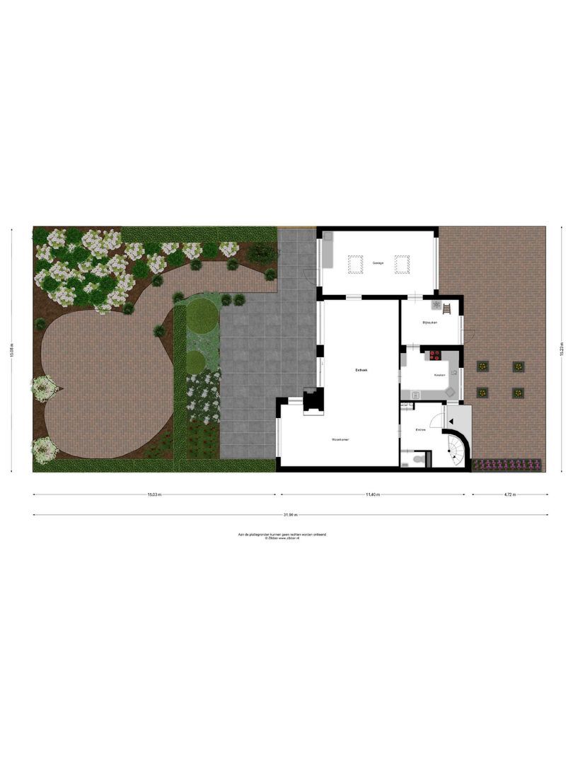 Volkerak 16, Zwijndrecht plattegrond-1
