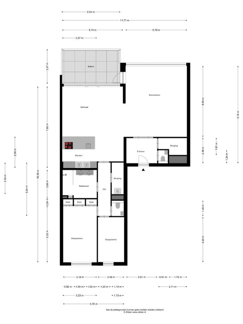 Euryzakade 110, Zwijndrecht plattegrond-0