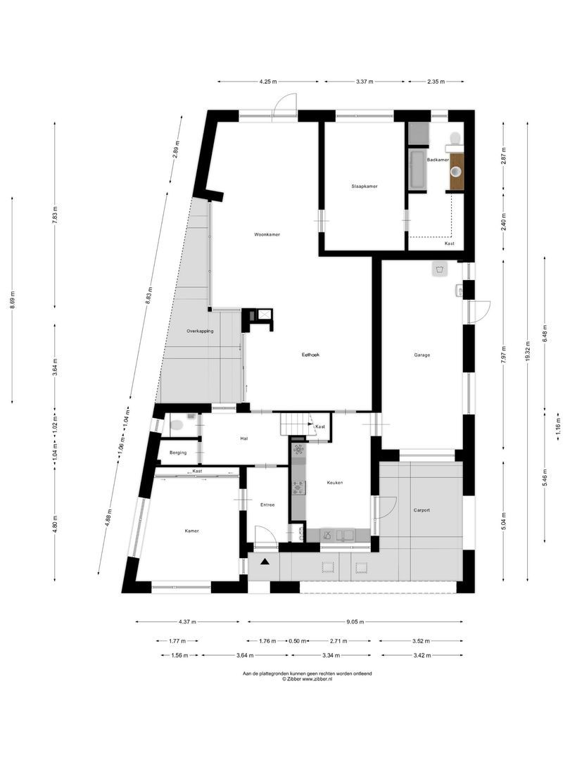 Kijfhoek 32, Zwijndrecht plattegrond-1