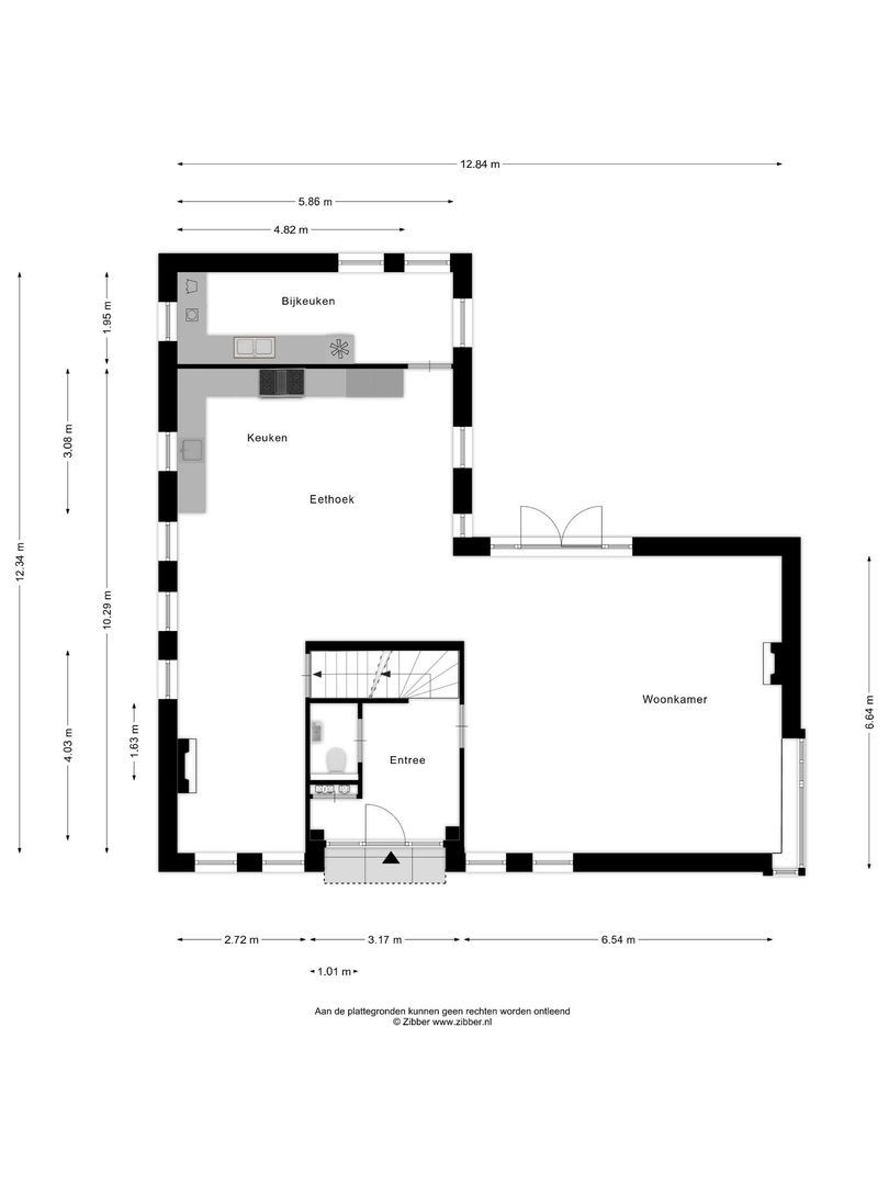 Perenlaantje 10, Hendrik-Ido-Ambacht plattegrond-1