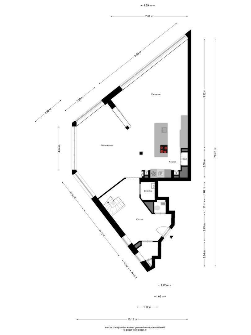 Zonnesteintoren 36, Zwijndrecht plattegrond-0