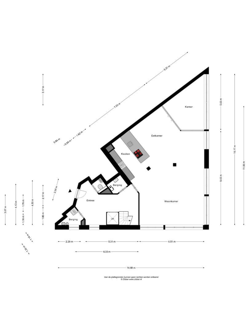 Eemsteintoren 41, Zwijndrecht plattegrond-0