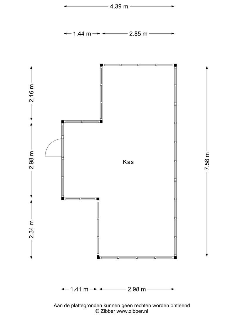 Burgemeester de Bruïnelaan 1 E, Zwijndrecht plattegrond-4