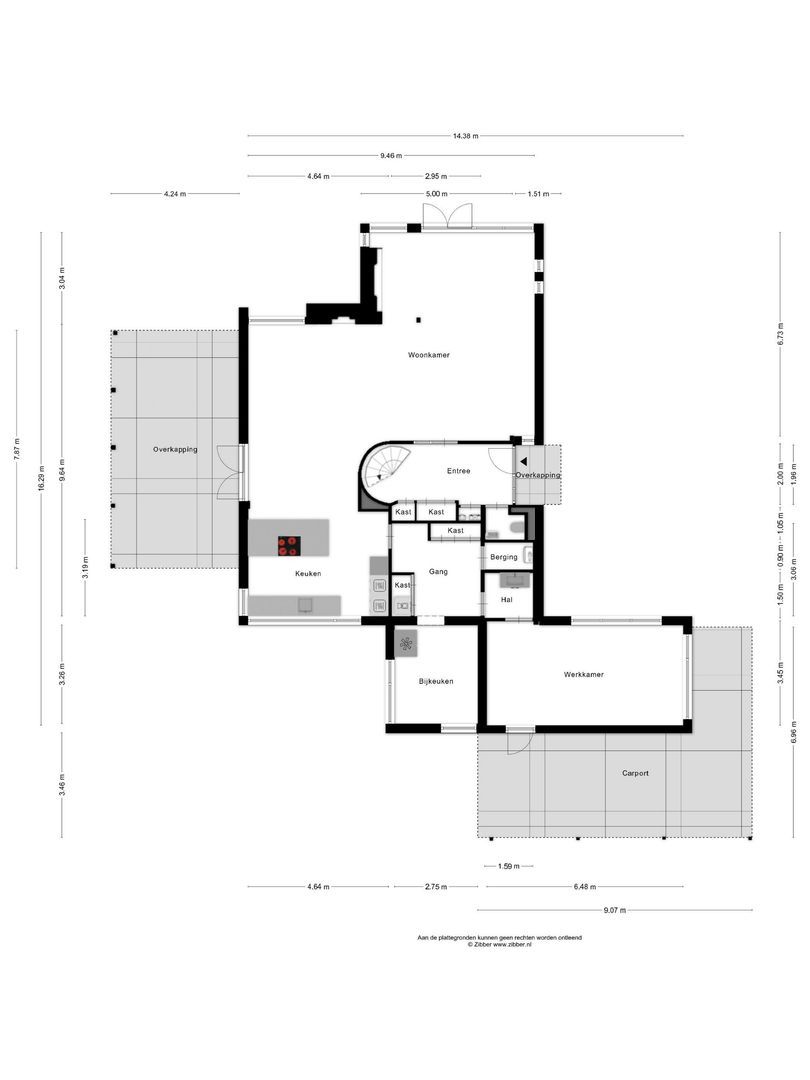 Hillenraad 6, Zwijndrecht plattegrond-0