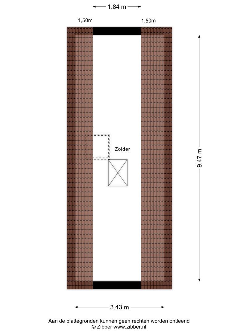 Hooftlaantje 98, Hendrik-Ido-Ambacht plattegrond-2