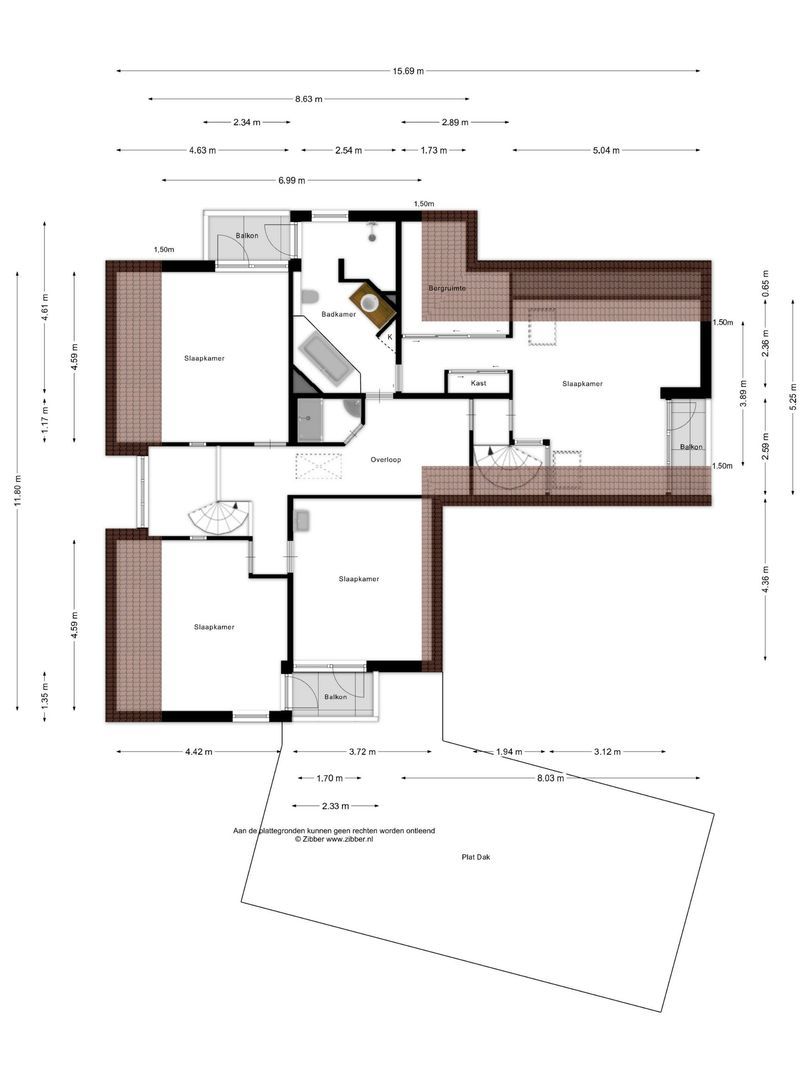Suite 18, Zwijndrecht plattegrond-1