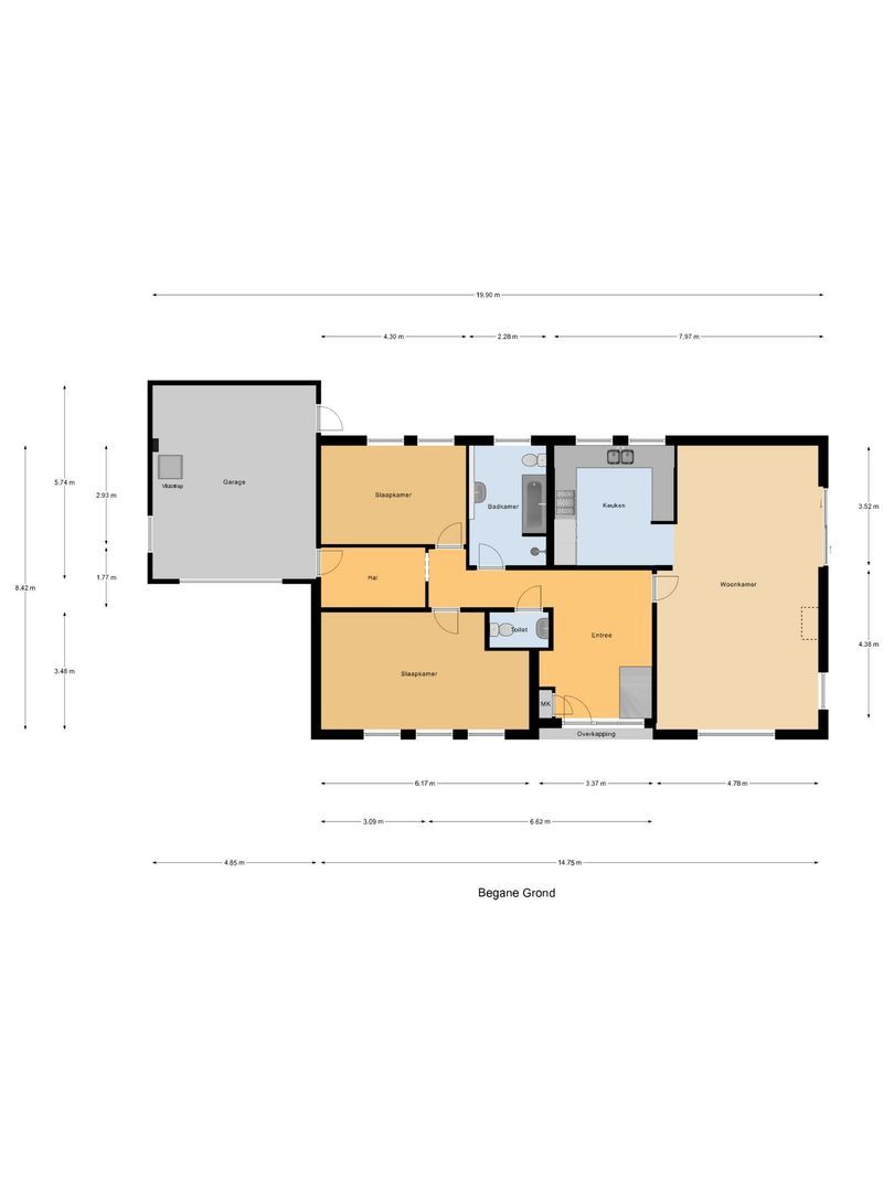 Kijfhoek 41, Zwijndrecht plattegrond-1