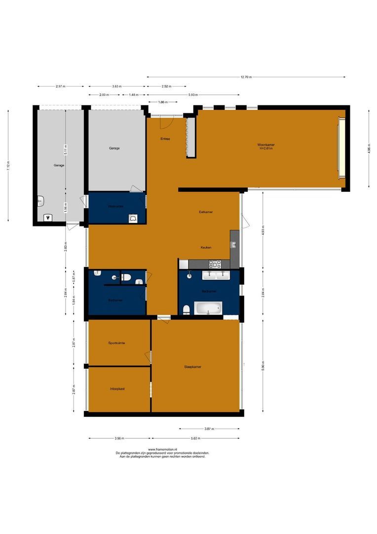 Akeleilaan 5, Zwijndrecht plattegrond-1