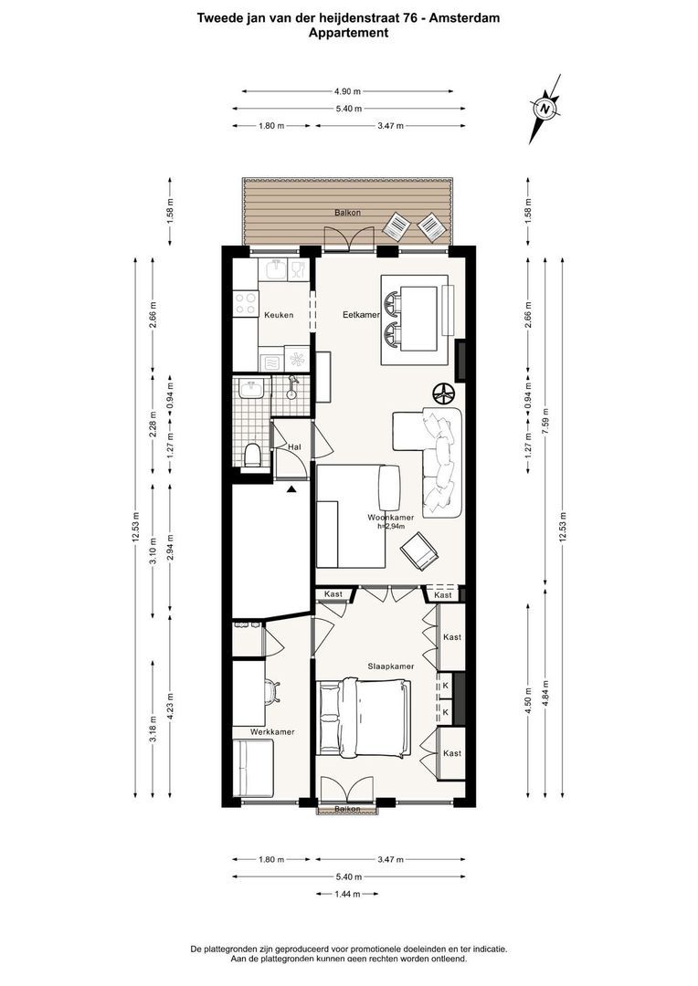 Tweede Jan van der Heijdenstraat 76 2, Amsterdam foto-20