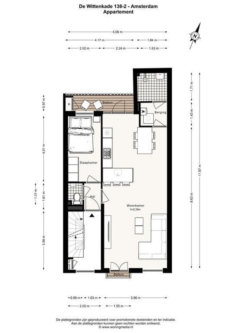 De Wittenkade 138 2, Amsterdam foto-24