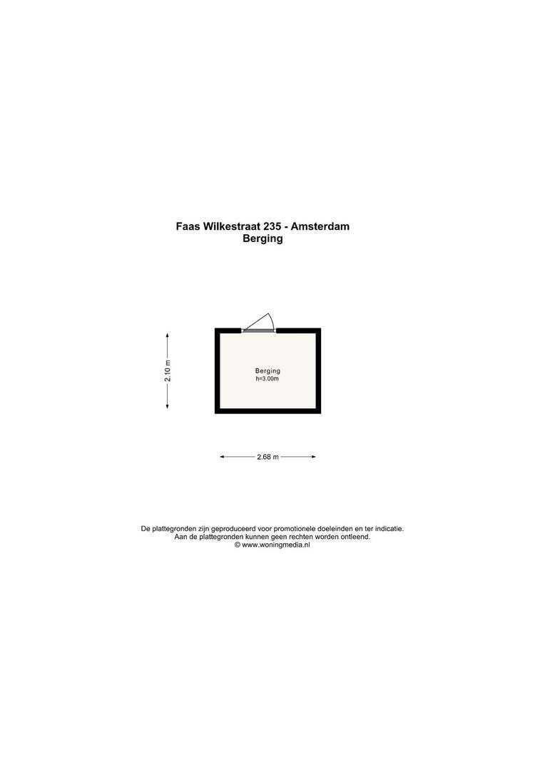 Faas Wilkesstraat 235, Amsterdam plattegrond-1