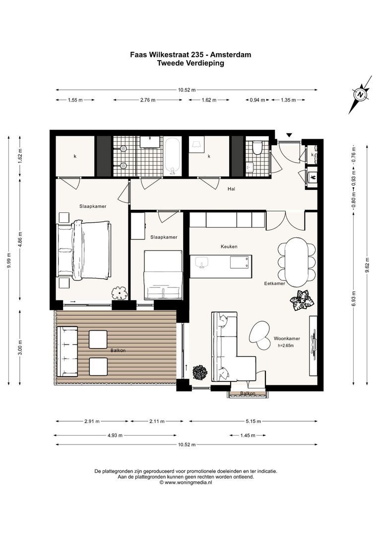 Faas Wilkesstraat 235, Amsterdam plattegrond-0