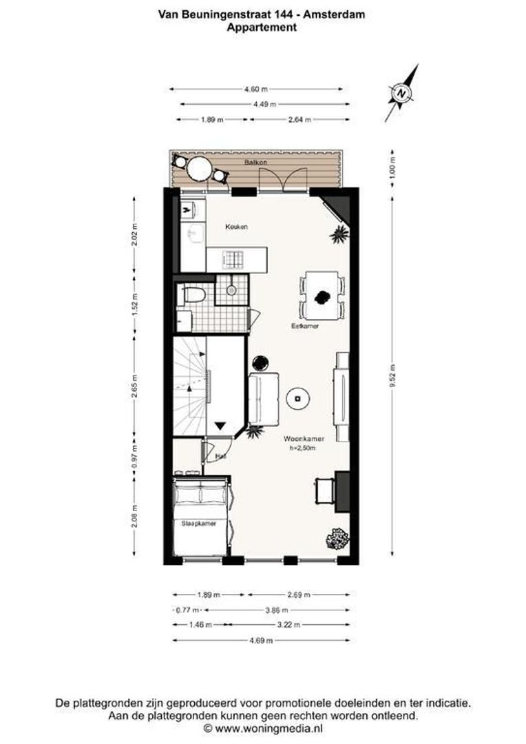 Van Beuningenstraat 144 1, Amsterdam foto-25