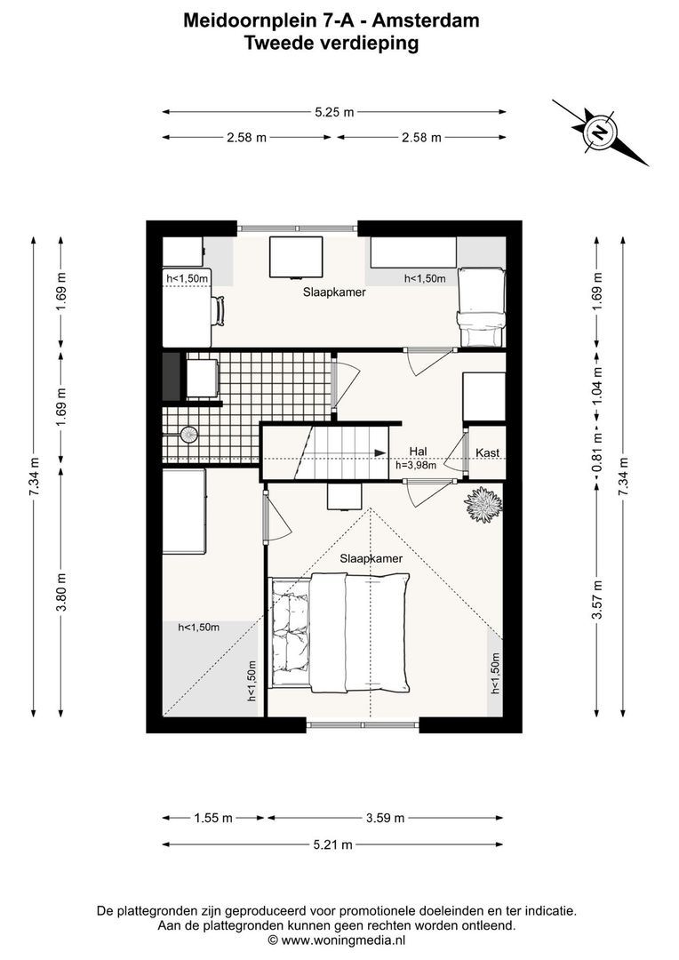 Meidoornplein 7 A, Amsterdam plattegrond-2