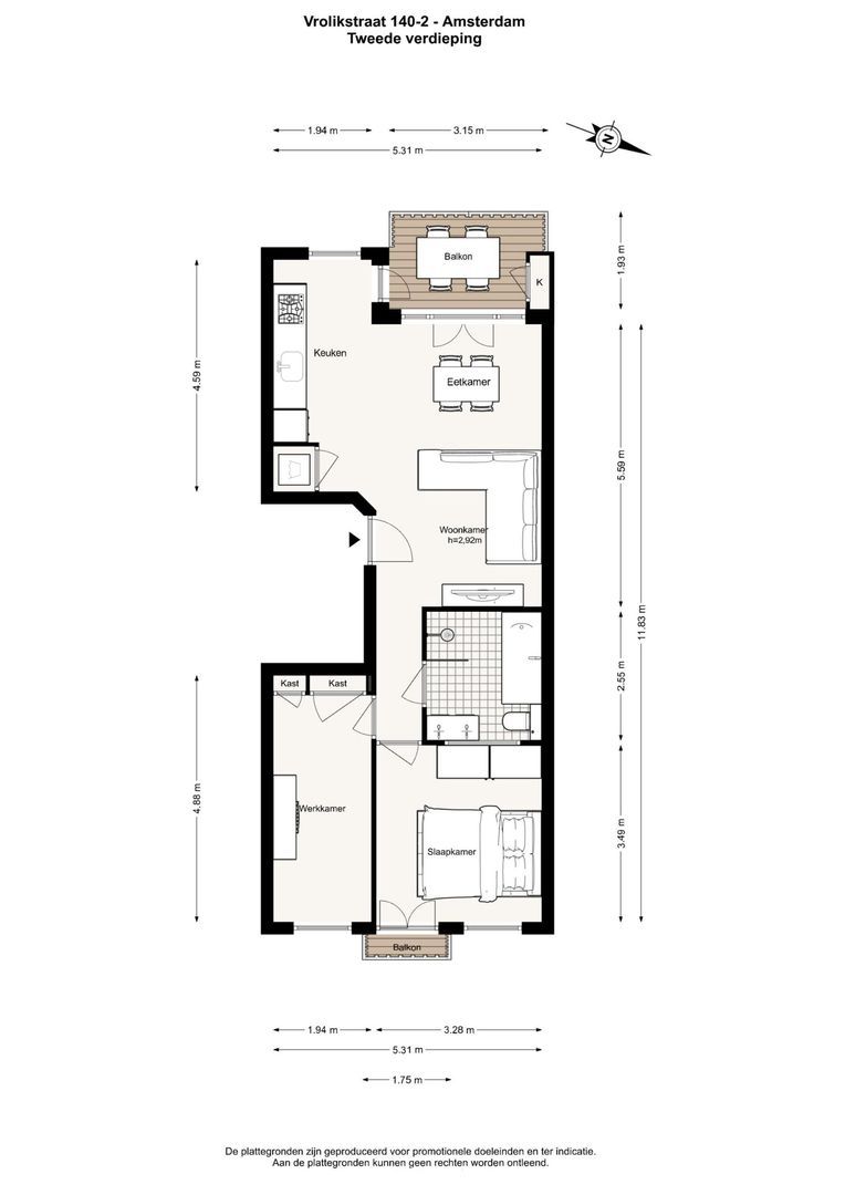 Vrolikstraat 140 2, Amsterdam foto-25