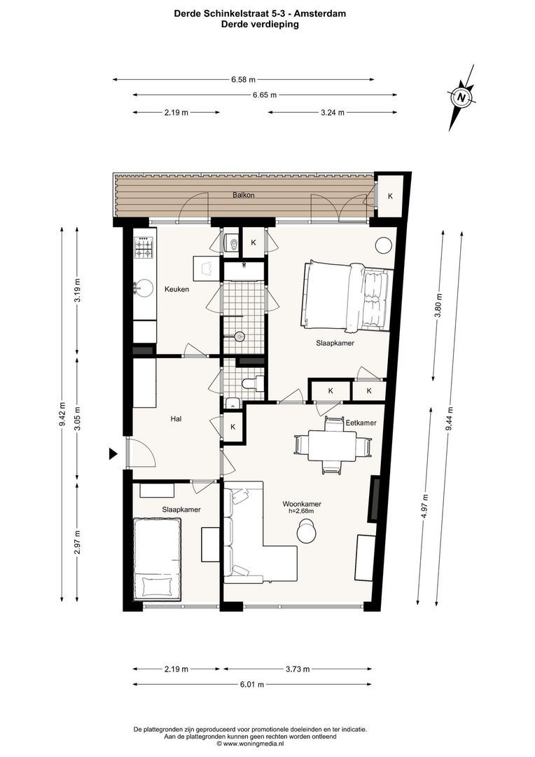 Derde Schinkelstraat 5 3, Amsterdam foto-25