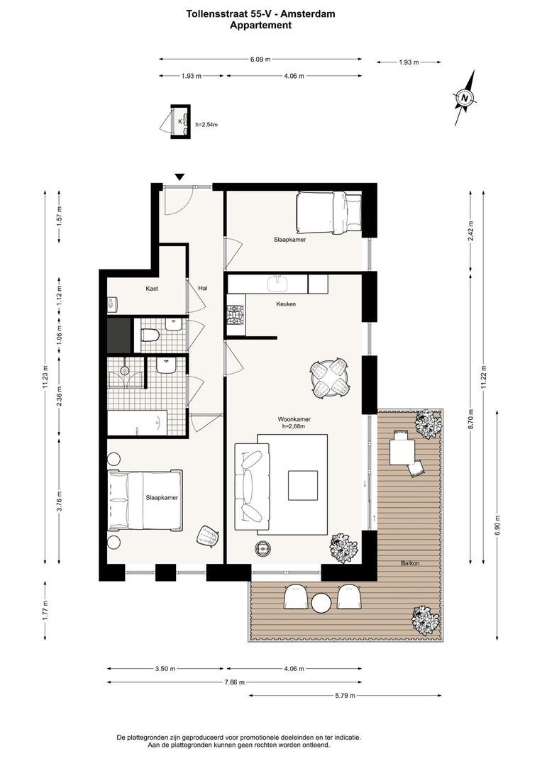 Tollensstraat 55 V, Amsterdam foto-40