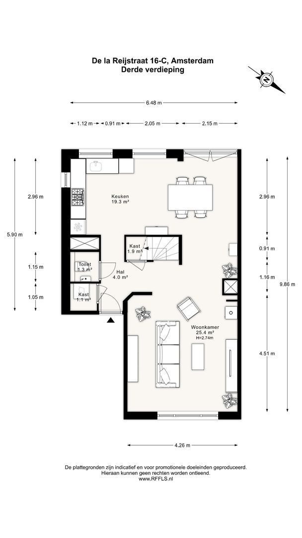 De la Reijstraat 16 C, Amsterdam foto-33
