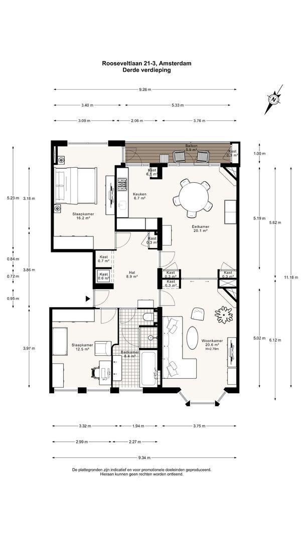 Rooseveltlaan 21 3, Amsterdam foto-30