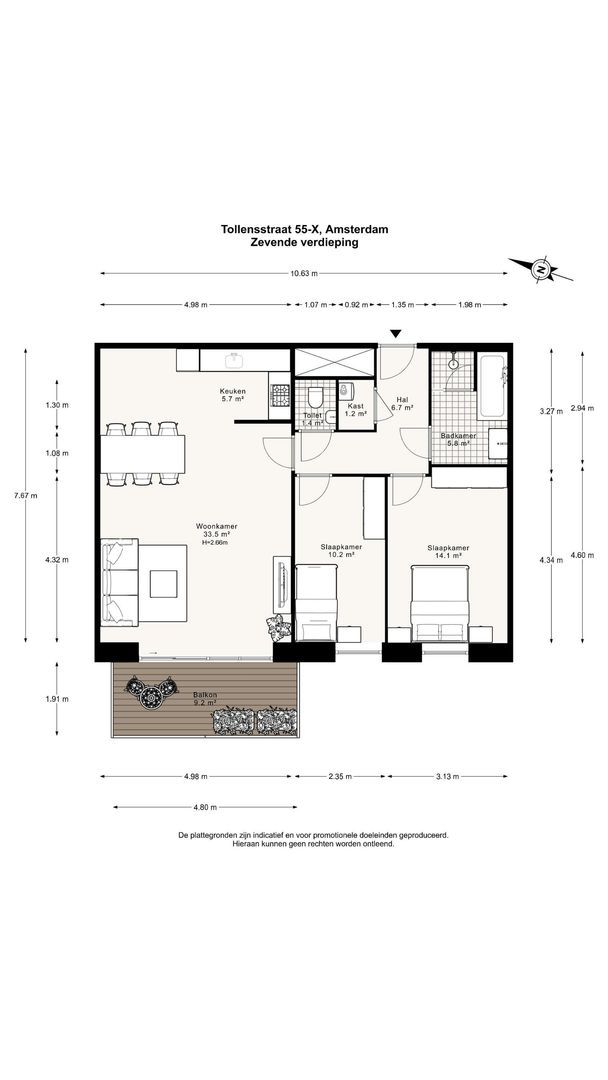 Tollensstraat 55 X, Amsterdam foto-34
