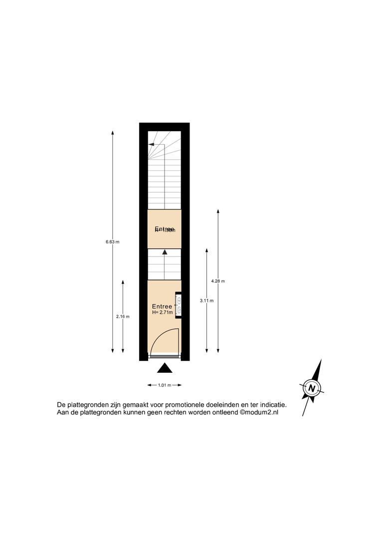 Obrechtstraat 15 A, Den Haag plattegrond-0