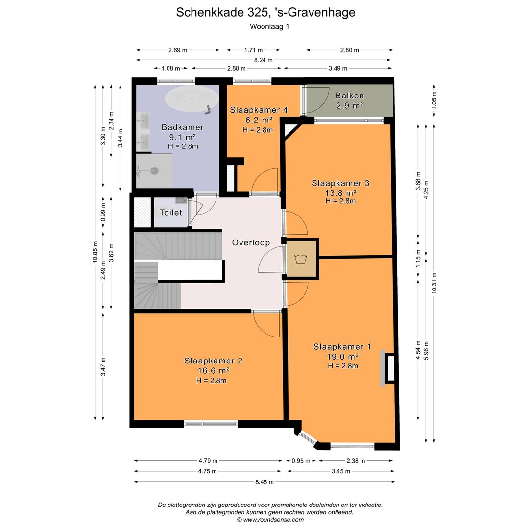 Schenkkade 325, Den Haag plattegrond-0