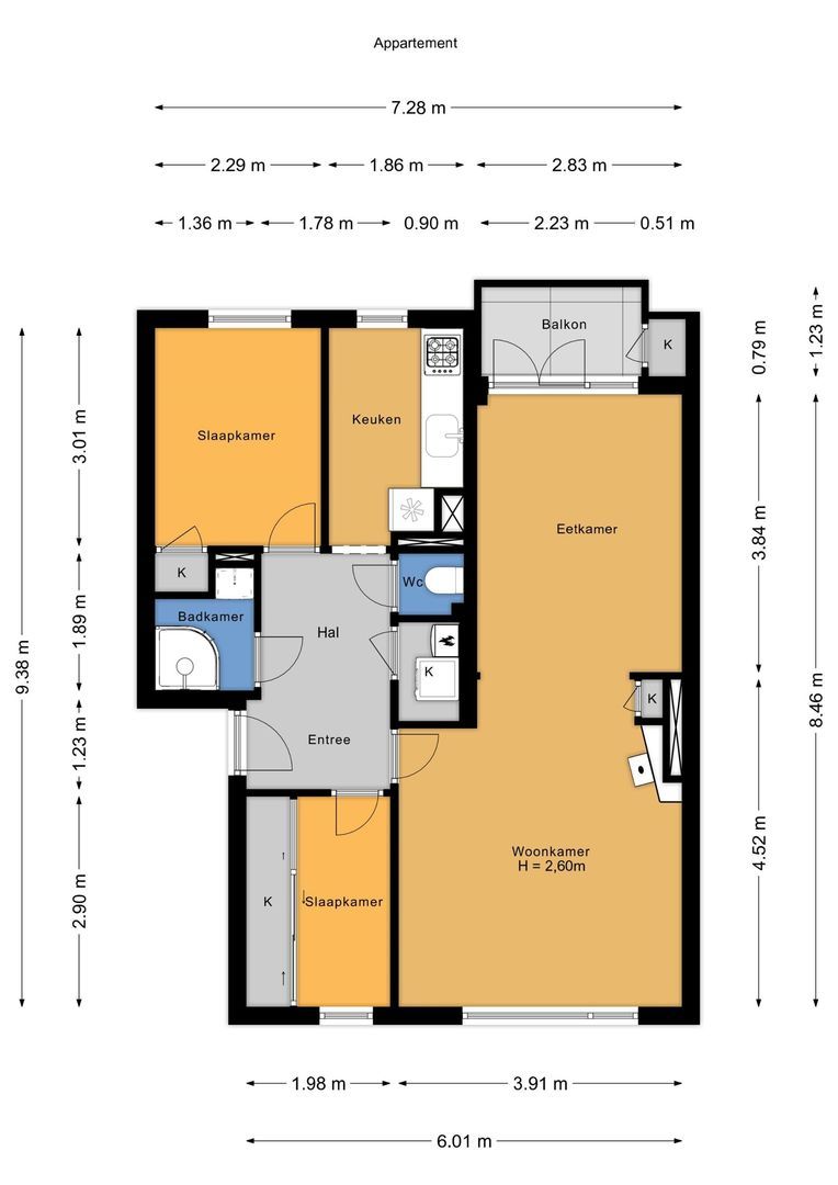 Nicolaas Beetslaan 120, Voorburg plattegrond-1