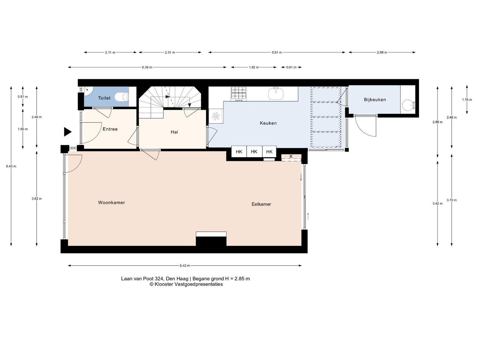 Laan van Poot 324, Den Haag plattegrond-1