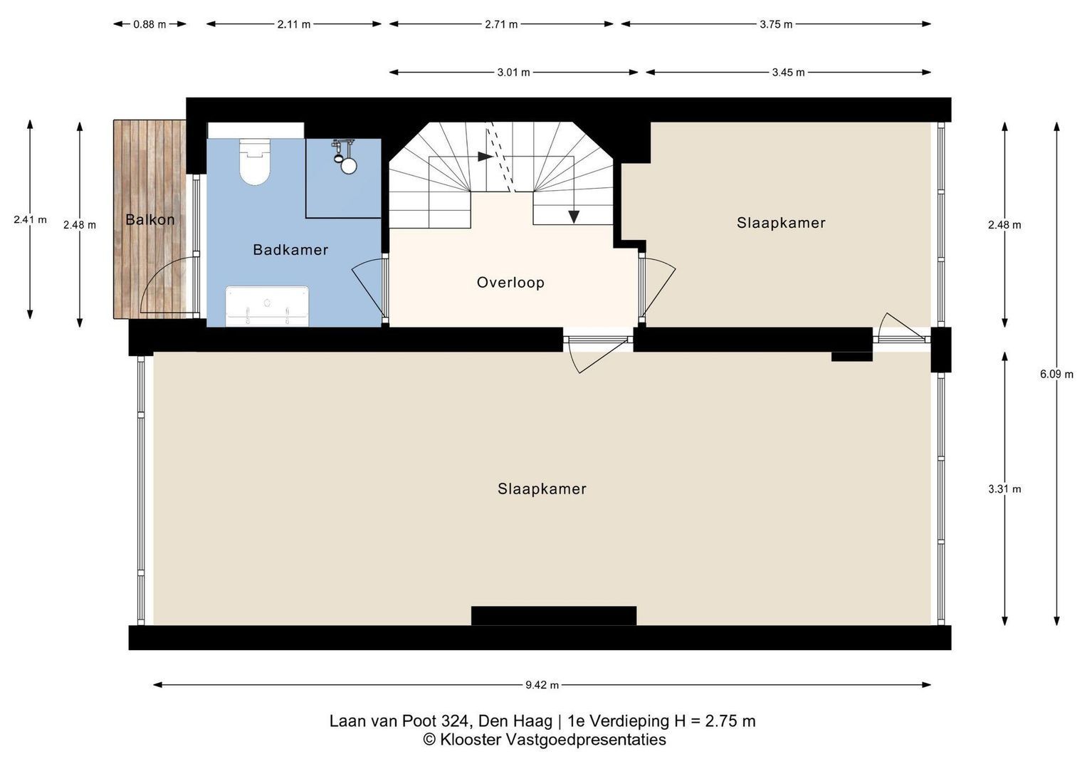 Laan van Poot 324, Den Haag plattegrond-2