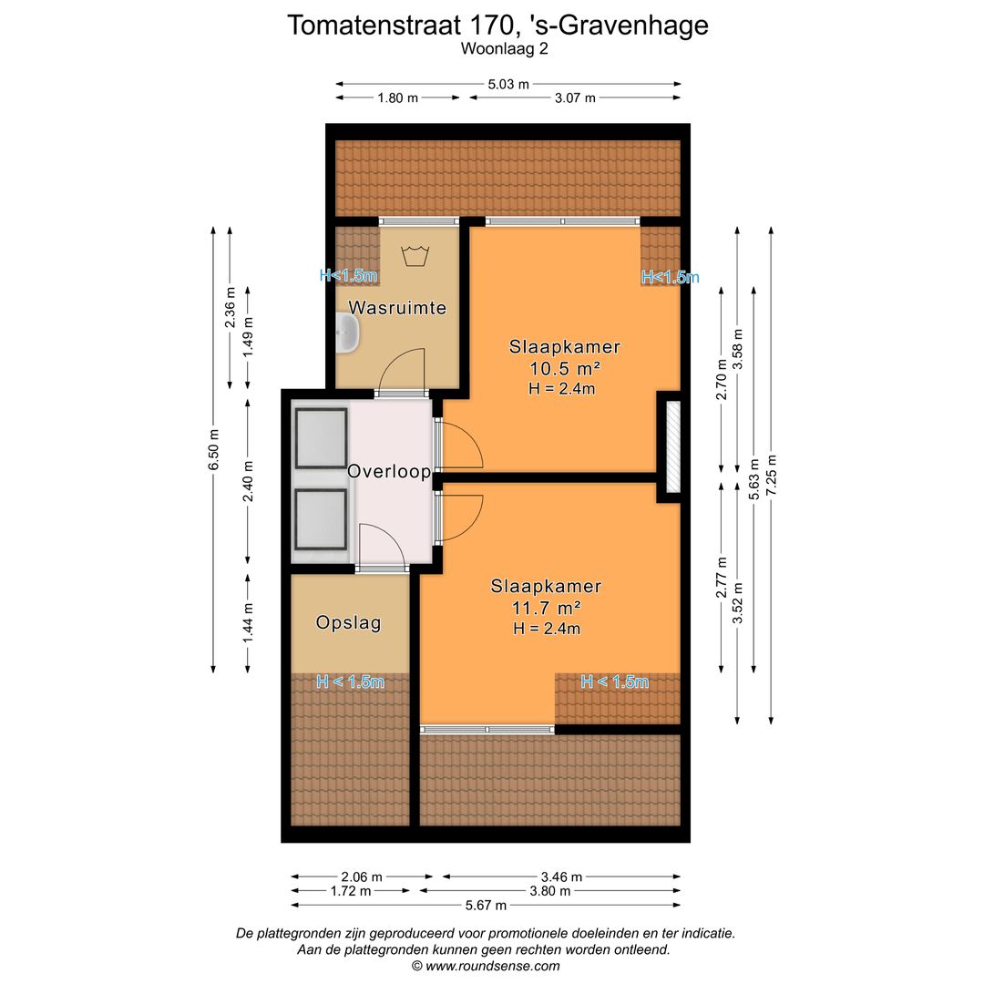 Tomatenstraat 170, Den Haag plattegrond-3
