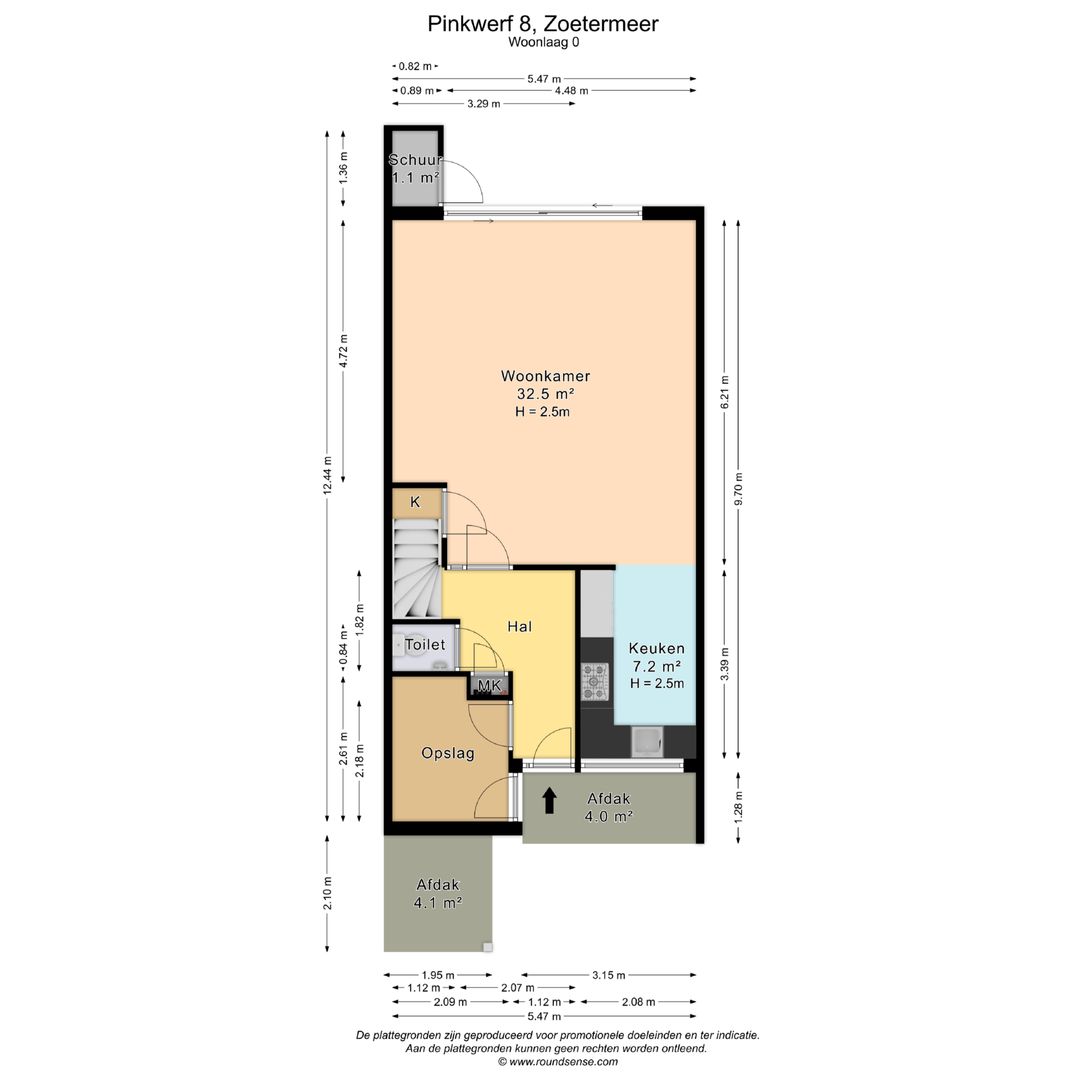Pinkwerf 8, Zoetermeer plattegrond-0