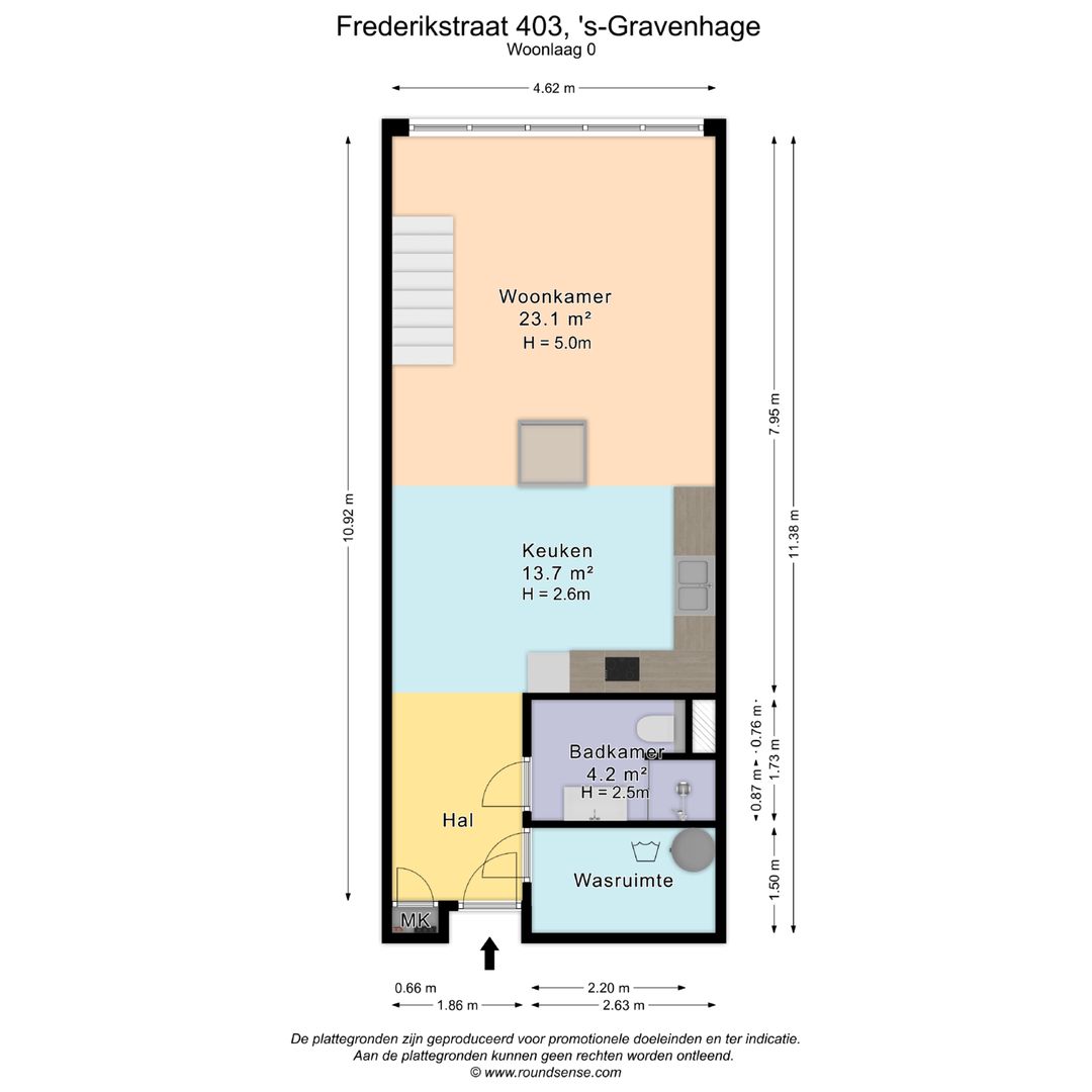 Frederikstraat 403, Den Haag plattegrond-0