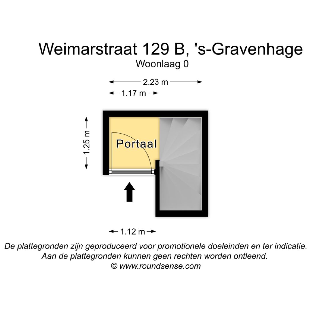 Weimarstraat 129 B, Den Haag plattegrond-1