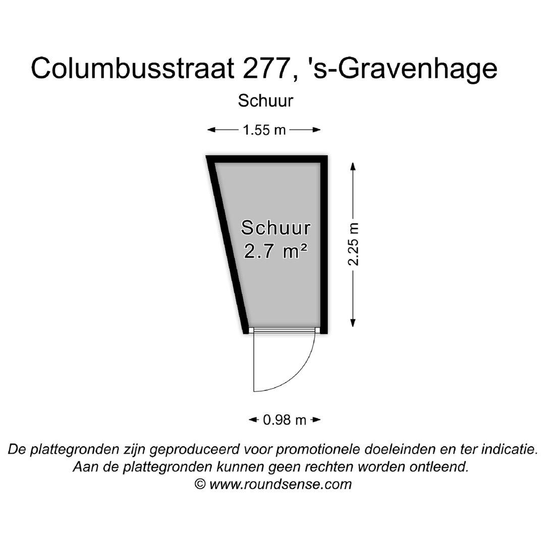 Columbusstraat 277, Den Haag plattegrond-3