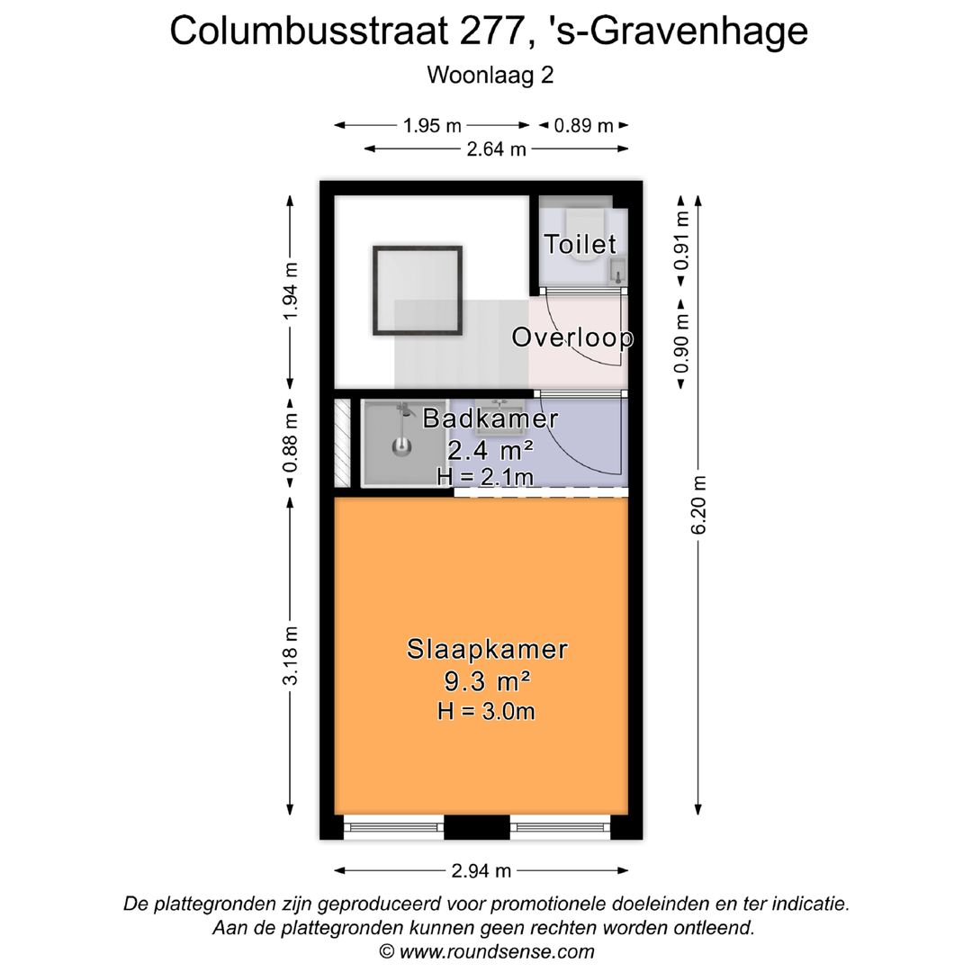Columbusstraat 277, Den Haag plattegrond-2