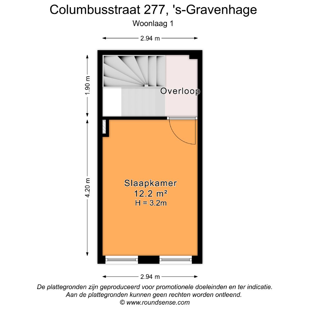 Columbusstraat 277, Den Haag plattegrond-1