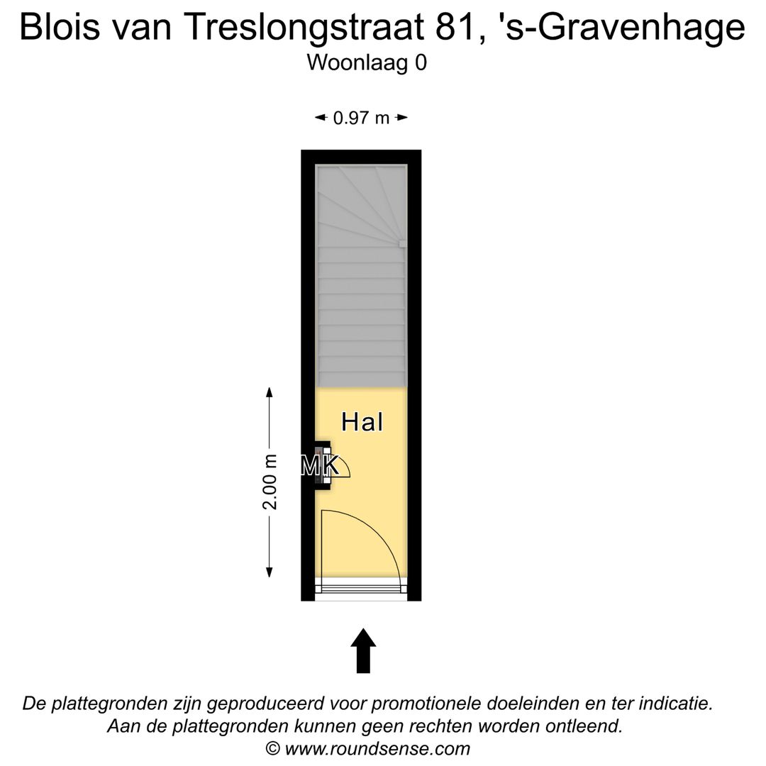 Blois van Treslongstraat 81, Den Haag plattegrond-0